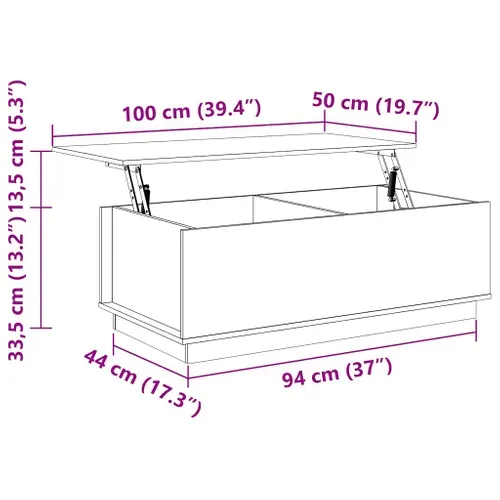 Table Basse Blanc 100x50x35 Cm Bois Massif De Pin