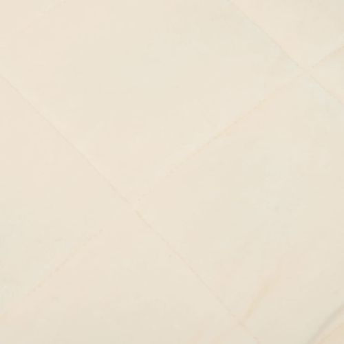 Couverture Lestée Crème Clair 155x220 Cm 11 Kg Tissu