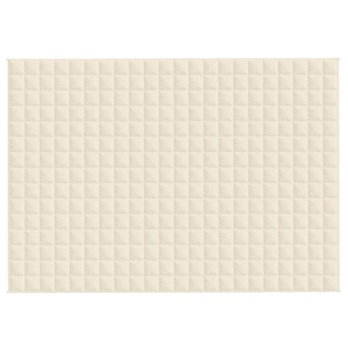 Couverture Lestée Crème Clair 155x220 Cm 11 Kg Tissu