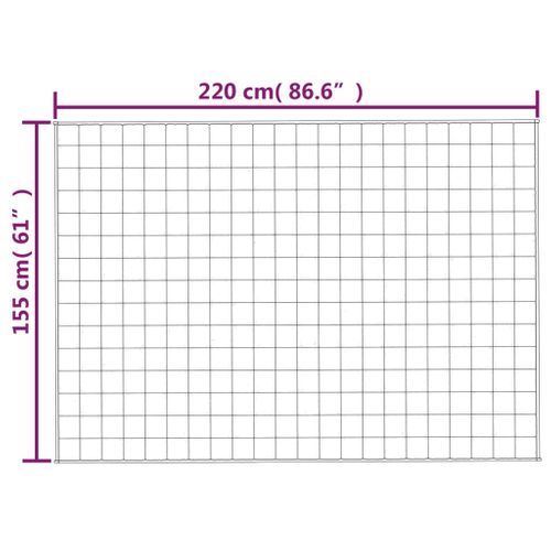 Couverture Lestée Crème Clair 155x220 Cm 11 Kg Tissu