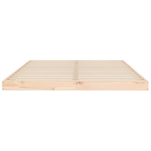 Cadre De Lit Bois Massif Pin 140x200 Cm