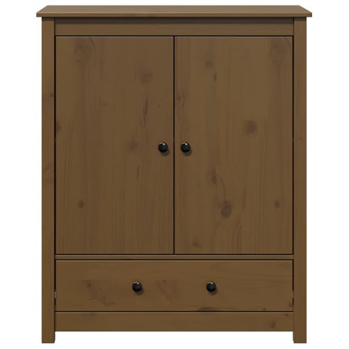 Buffet Marron Miel 83x41,5x100 Cm Bois Massif De Pin
