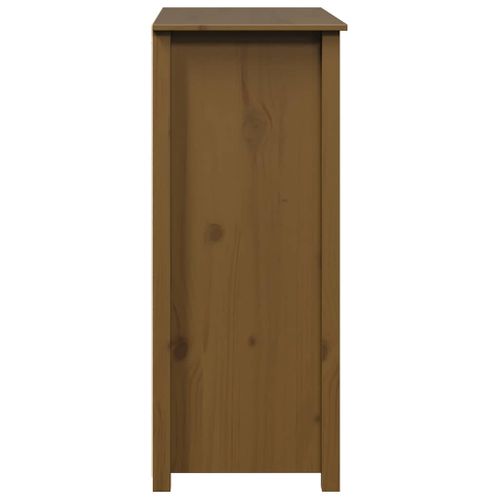 Buffet Marron Miel 83x41,5x100 Cm Bois Massif De Pin