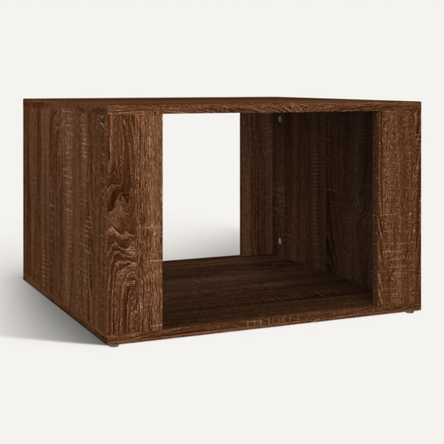 Table De Chevet Chêne Marron 57x55x36 Cm Bois Contreplaqué