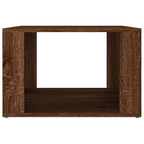 Table De Chevet Chêne Marron 57x55x36 Cm Bois Contreplaqué