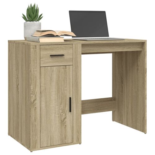 Bureau Chêne Sonoma 100x49x75 Cm Bois Contreplaqué