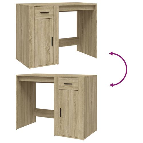 Bureau Chêne Sonoma 100x49x75 Cm Bois Contreplaqué