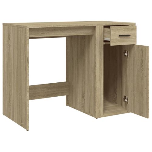 Bureau Chêne Sonoma 100x49x75 Cm Bois Contreplaqué