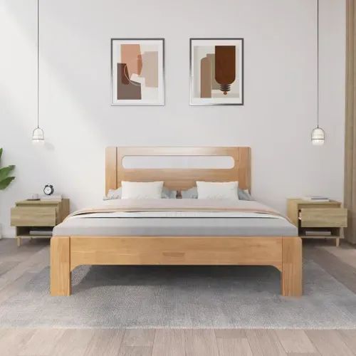 Tables De Chevet 2pcs Chêne Sonoma 50x46x50cm Bois Contreplaqué