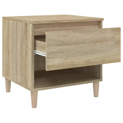 Tables De Chevet 2pcs Chêne Sonoma 50x46x50cm Bois Contreplaqué