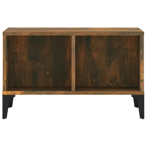 Table Basse Chêne Fumé 60x50x36,5 Cm Bois Contreplaqué