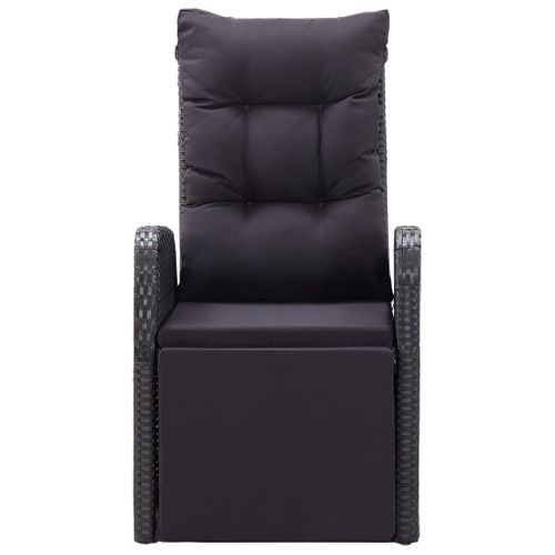 Chaises De Jardin Inclinables Coussins Lot De 2 Résine Tressée