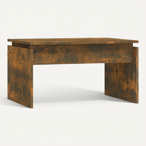 Table Basse Chêne Fumé 68x50x38 Cm Bois Contreplaqué