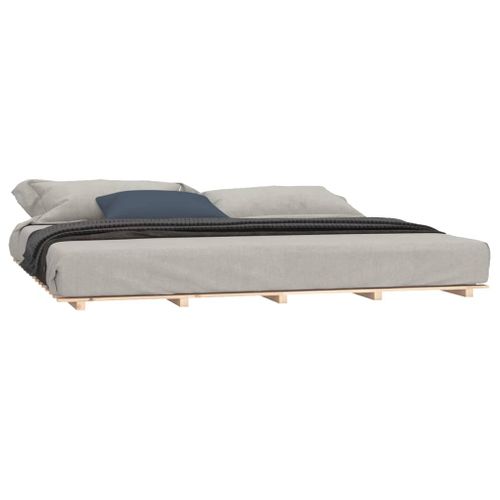 Cadre De Lit Sans Matelas 160x200 Cm Bois Massif De Pin
