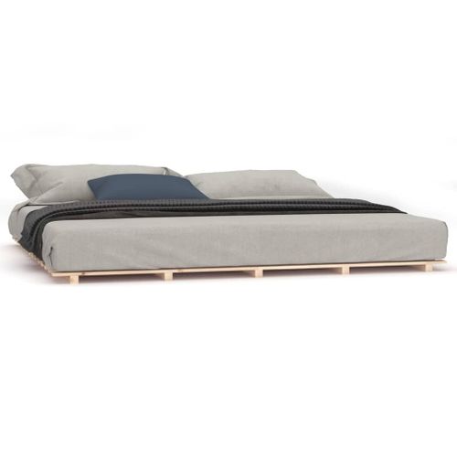 Cadre De Lit Sans Matelas 160x200 Cm Bois Massif De Pin