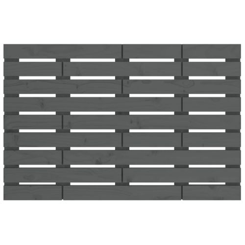 Tête De Lit Murale Gris 96x3x63 Cm Bois Massif De Pin
