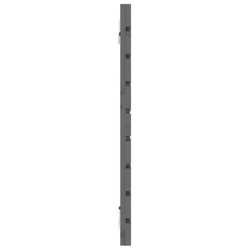 Tête De Lit Murale Gris 146x3x63 Cm Bois Massif De Pin