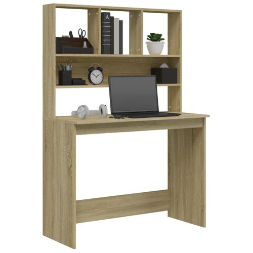 Bureau Avec étagères Chêne Sonoma 102x45x148 Cm