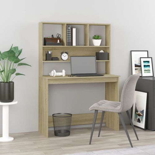 Bureau Avec étagères Chêne Sonoma 102x45x148 Cm