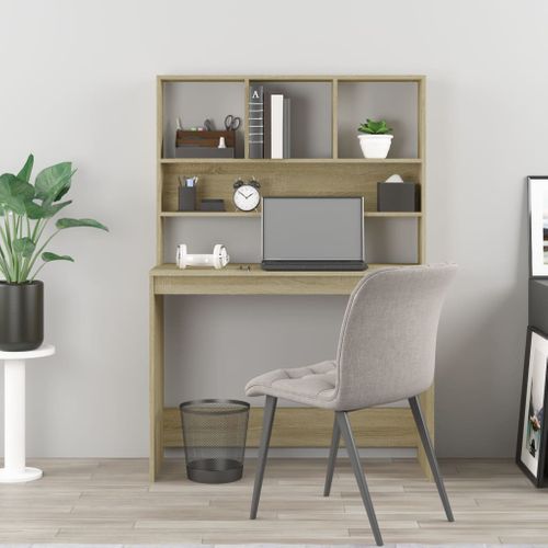 Bureau Avec étagères Chêne Sonoma 102x45x148 Cm
