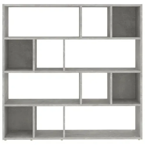 Bibliothèque/séparateur De Pièce Gris Béton 105x24x102 Cm