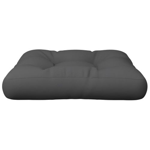 Coussin De Palette Anthracite 60x60x12 Cm Tissu