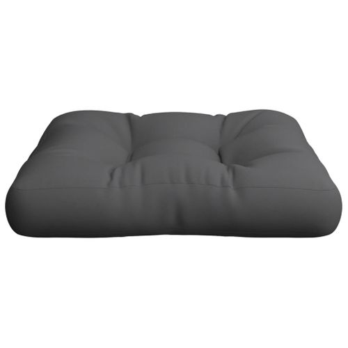 Coussin De Palette Anthracite 60x60x12 Cm Tissu