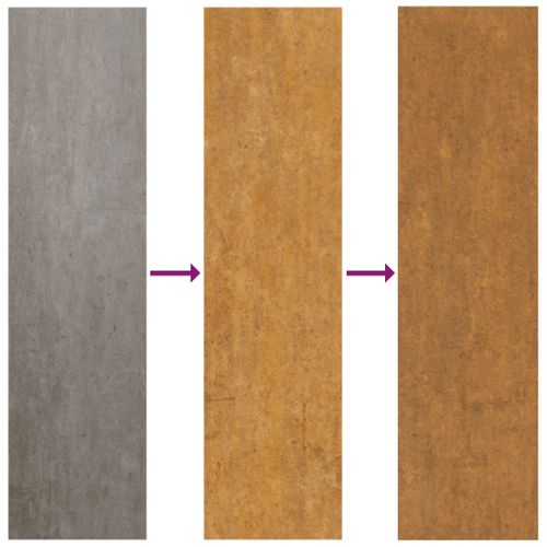 Jardinière De Jardin 200x40x40 Cm Acier Corten