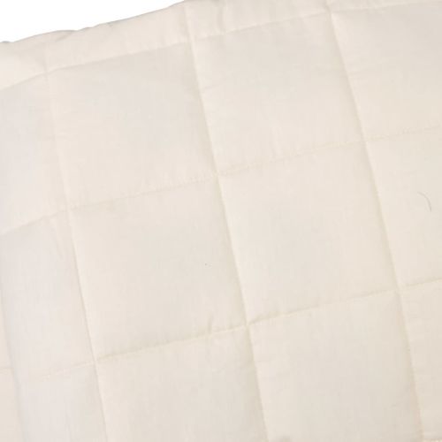 Couverture Lestée Crème Clair 140x200 Cm 10 Kg Tissu