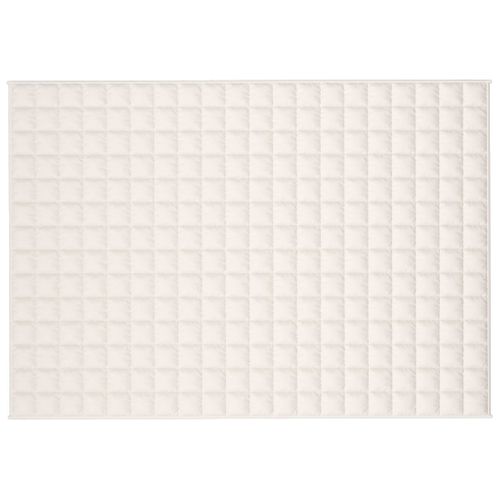Couverture Lestée Crème Clair 140x200 Cm 10 Kg Tissu