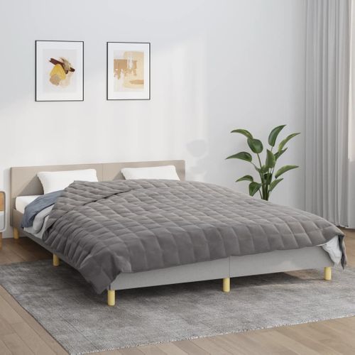 Couverture Lestée 220x240 Cm Gris Tissu 11 Kg