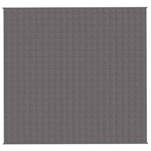 Couverture Lestée 220x240 Cm Gris Tissu 15 Kg