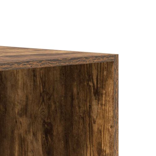 Garde-robe Chêne Fumé 100x50x200 Cm Bois Contreplaqué