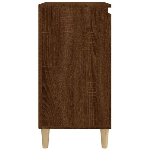 Tables De Chevet 2pcs Chêne Marron 40x35x70cm Bois Contreplaqué