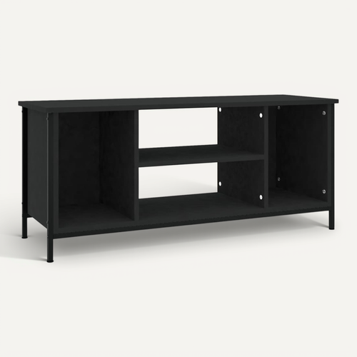 Meuble TV Noir 102x35x45 Cm Bois Contreplaqué