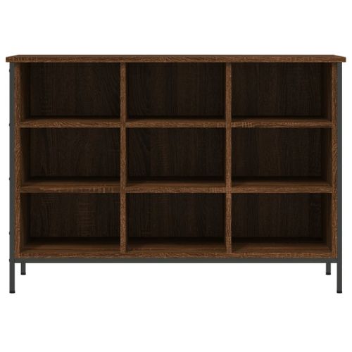 Armoire à Chaussures Chêne Marron 100x35x70cm Bois Contreplaqué