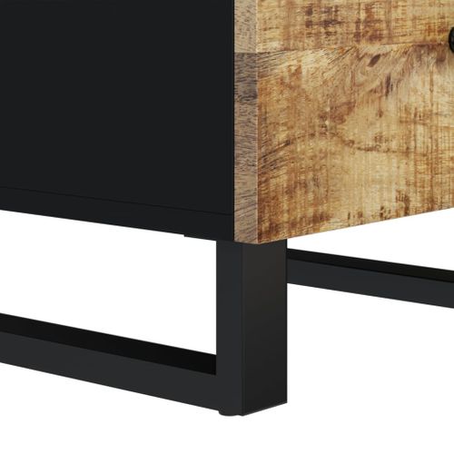 Buffet Avec 3 Tiroirs 40x33,5x75 Cm Bois Massif De Manguier
