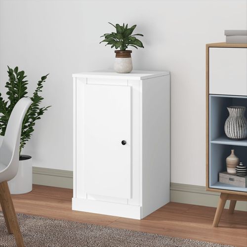 Buffet Blanc 37,5x35,5x67,5 Cm Bois Contreplaqué