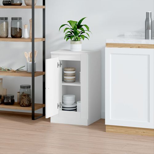 Buffet Blanc 37,5x35,5x67,5 Cm Bois Contreplaqué