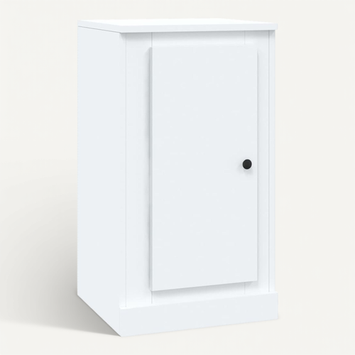Buffet Blanc 37,5x35,5x67,5 Cm Bois Contreplaqué