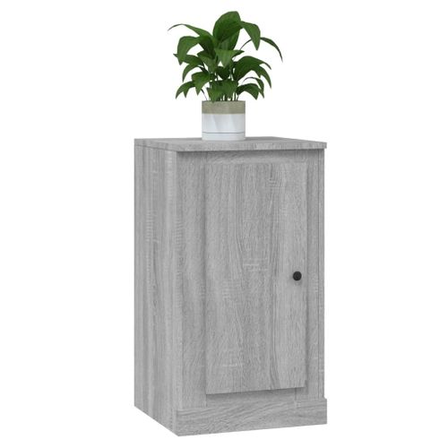 Buffet Sonoma Gris 37,5x35,5x67,5 Cm Bois Contreplaqué