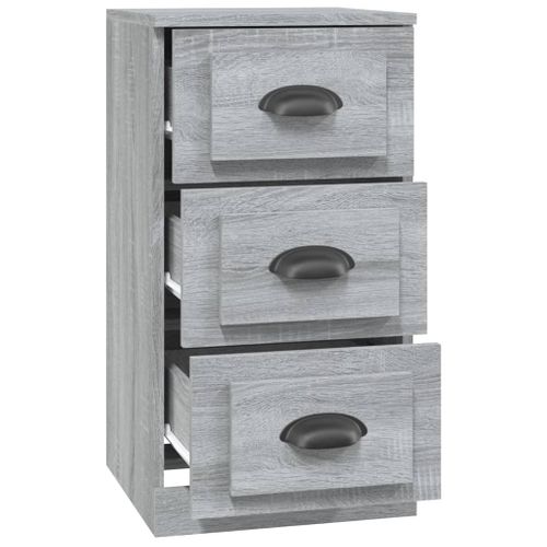 Buffet Sonoma Gris 36x35,5x67,5 Cm Bois Contreplaqué