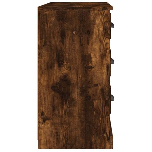 Buffet Chêne Fumé 104,5x35,5x67,5 Cm Bois Contreplaqué