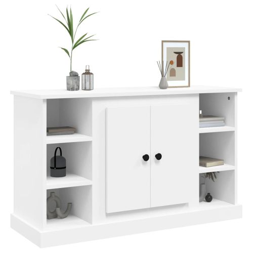 Buffet Blanc 100x35,5x60 Cm Bois Contreplaqué