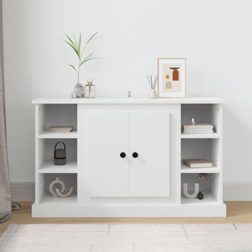 Buffet Blanc 100x35,5x60 Cm Bois Contreplaqué