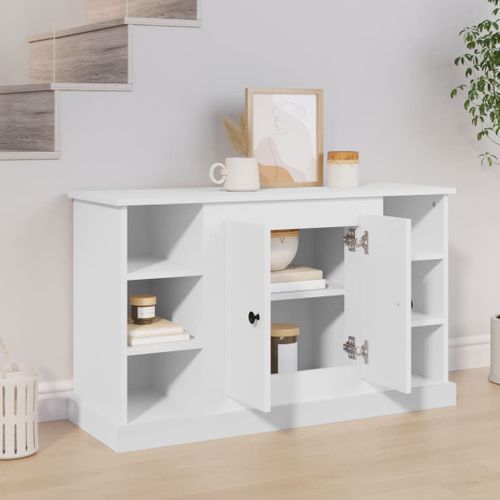 Buffet Blanc 100x35,5x60 Cm Bois Contreplaqué