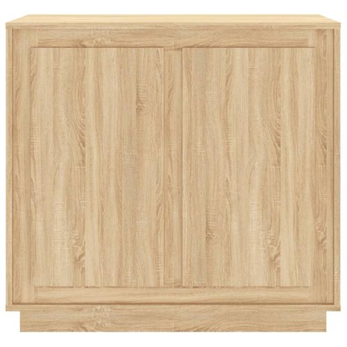 Buffet Chêne Sonoma 80x34x75 Cm Bois Contreplaqué