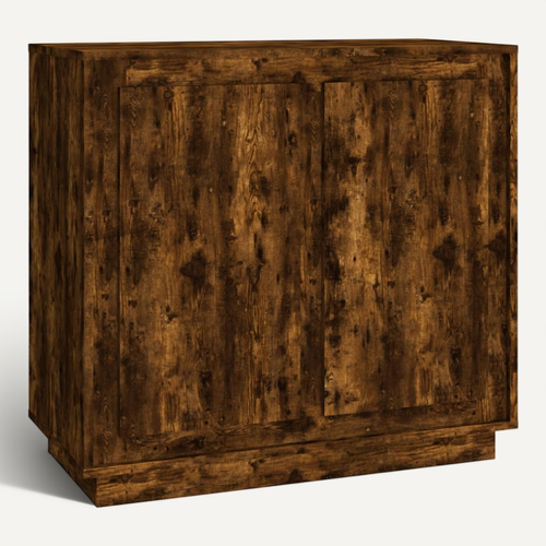 Buffet Chêne Fumé 80x34x75 Cm Bois Contreplaqué