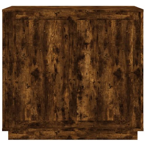 Buffet Chêne Fumé 80x34x75 Cm Bois Contreplaqué