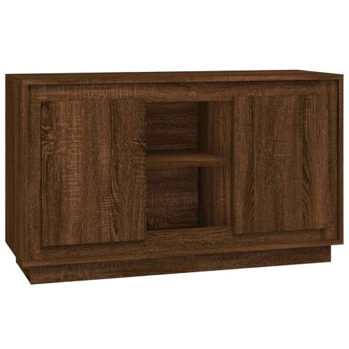 Buffet Chêne Marron 102x35x60 Cm Bois Contreplaqué